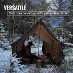 OneTigris TEGIMEN Hammock Hot Tent with Stove Jack - Spacious, Versatile Wall Tent with Snow Skirt - 3000mm Waterproof
