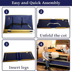 BYER OF MAINE, Allagash Plus, Cot, 76" L X 30" W X 8" H, Lightweight Cot, Extra Wide, Camping Cots Adult, Holds up to 250lbs, Single, Portable Camping Cot