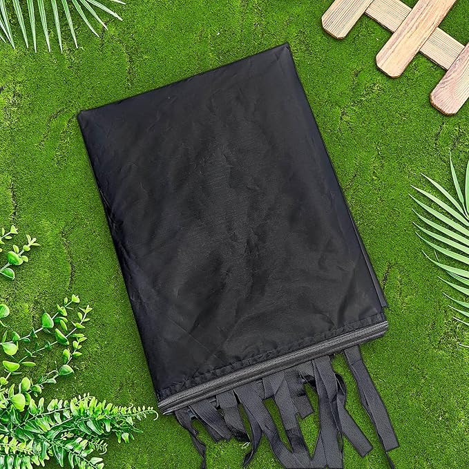 4Pcs Canopy Sidewall for 10x10 Canopy Frame Enclosure Wall with Mesh Window Replacement Side Wall for 10x10 Pop up Tent Outdoor Party, No Frame or Top(Black)