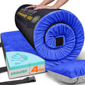 Extra Thick GAIALOOP 4 INCH Memory Foam Camping Mattress, Roll Up Floor Sleeping Mat Camp Cot Mattress Pad Travel Camping Couch Bed for Guest Adults Side Sleepers