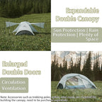 Naturehike Free Standing 2 Person Backpacking Tent with The Double Canopy Ultralight Nylon Double Layer Waterproof Camping for Camping, Festivals, Backyard, Sleepovers