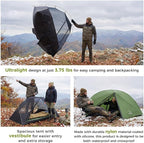 ATEPA Voyage 1-2 Person Backpacking Tent, 4 Season Ultralight Camping Tent, 4000mm Waterproof Double Layer Cold Wearther Easy Set Up Tent for Family Camp Hiking Hunting Outdoor Mountaineering Travel