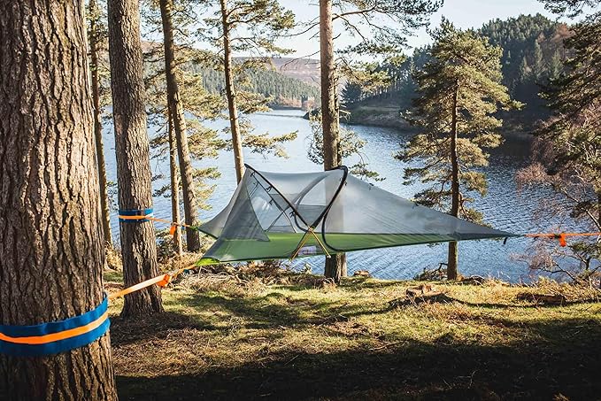 Tentsile Connect V3 2-Person Tree Tent Hammock, The Original Tree Tent Company, 880 Pound Capacity, Portable Treehouse, Heavy Duty Ratchets Included, Designed in The UK