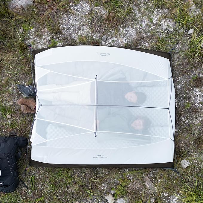 Naturehike Cloud Up 3 Person Backpacking Tent with Footprint - 3 Season Free Standing Lightweight 3 Person Camping Tent | with Footprint, Free Standing, Dome, Camping, Hiking, Waterproof