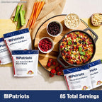 4Patriots Meat & Protein Emergency Food Supply: Delicious Freeze-Dried Meat & Beans, 85 Servings
