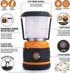 LED Camping Lantern Rechargeable, 1800LM, 4 Light Modes, 4400mAh Power Bank, IP44 Waterproof, Perfect Lantern Flashlight for Hurricane, Emergency, Power Outages, Home and More, with USB Cable (2 Pack)