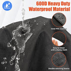 iCOVER Small Grill Cover - 30 inch Two Burner BBQ Gas Grills Covers 600D Heavy Duty Waterproof, Fits Weber/Char-Broil/Brinkmann/Nexgrill/Jenn Air/Pit Boss 3 Series with Collapsed Side Tables