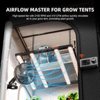 Spider Farmer New Grow Tent Clip Fan 6", EC Motor, Custom 10 Dynamic Wind Speeds and 10-Level Oscillation, Weatherproof IP-54, Powerful Airflow but Quiet for Hydroponics Circulation Cooling