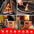 70 pcs Fire Starter - Natural Fire Starters for Campfires, Fire Pit, Pizza Oven, Fireplace, Smoker, BBQ, Pellet Stove & Wood - Fire Starters for Grill, Charcoal Starter