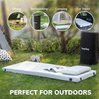 EGO Roll up Single Small Mattress Memory Foam CertiPUR-US Certified, Roll Up Floor Mattress Mat for Camping, Sleeping Pad, Portable with Travel Bag