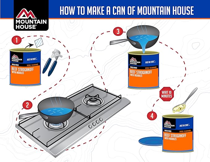 Mountain House Beef Stroganoff with Noodles | Freeze Dried Backpacking & Camping Food