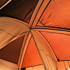 KTT Large Tent 8-10-12 Person,Family Cabin Tents,2 Rooms,2 Doors and 4 Windows with Mesh,Straight Wall,Waterproof,Double Layer,Big Tents for Outdoor,Picnic,Camping,Family Gathering