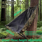 Outdoors Low Down Hunting Tree Seat,Adjustable Height,Camping Chair Turkey Hunting Chair Hunting Hammock Chair Portable and Light Weight Camping Stool on Tree