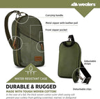 Wealers Camp Kitchen Cooking Utensil Set Travel Organizer Grill Accessories Portable Compact Gear for Backpacking BBQ Camping Hiking Travel Cookware Kit Water Resistant Case