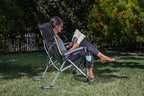 Picnic TIME NCAA Unisex-Adult NCAA Outdoor Rocking Camp Chair, XL Heavy Duty Camping Chair for Adults