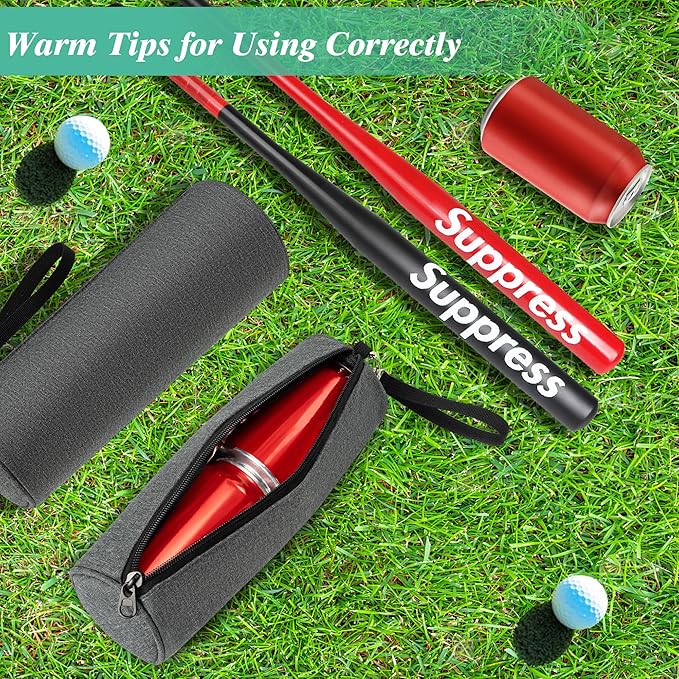 2 Pack Golf Cooler Beer Sleeve for Golf Bag Beverage Sleeve Small Can Cooler Accessories Keep Drinks Cold Golf Cooler Sleeve for Outdoor Sports Daily Work Travel Hiking