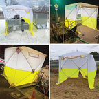 JAX3® Professional Work Tent | Pop Up | 6,2x6,2x7 Ft | Instant Quick and Easy Tool-Free Setup | Waterproof UV50+ | Splicing, Commercial Tent, Fiber Optic for Heavy-Duty Use