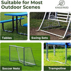 Kingsyard 8 Pack 12 Inch Trampolines Wind Stakes, 0.4 Inch Diameter 2.6 inche Wide Galvanized Steel U Hook Rebar Stakes, Heavy Duty Ground Anchors for Tent, Fences, Halloween Decorations Outdoor