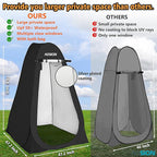 AOSION Privacy Shower Tent,Pop Up Changing Tent,Camp Bathroom Changing Dressing Room,Sun Sunshade Canopy Outdoor Rain Shelter for Camping Hiking Beach Picnic Fishing. (Black)