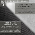 Xtreme Sight Line ~ AQUA RT Large Water-Proof Faraday Backpack/Small LITE Faraday Bag Combo ~ Tracking/Hacking Defense ~ Stone