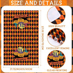 6 Pcs Halloween Kitchen Towels Buffalo Plaid Pumpkin Dish Towels 18 x 28 Inches Happy Halloween Boo Ghost Tea Towels Black Cat Spooky Bat Hand Towels for Halloween Party Decor Home Cooking Baking