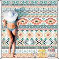 Beach Blanket Waterproof Sandproof Extra Large Beach Mat 79" X 83"/120"x108"for 1-8 Adults Quick Drying Durable Outdoor Picnic Mat for Beach Travel Camping Hiking