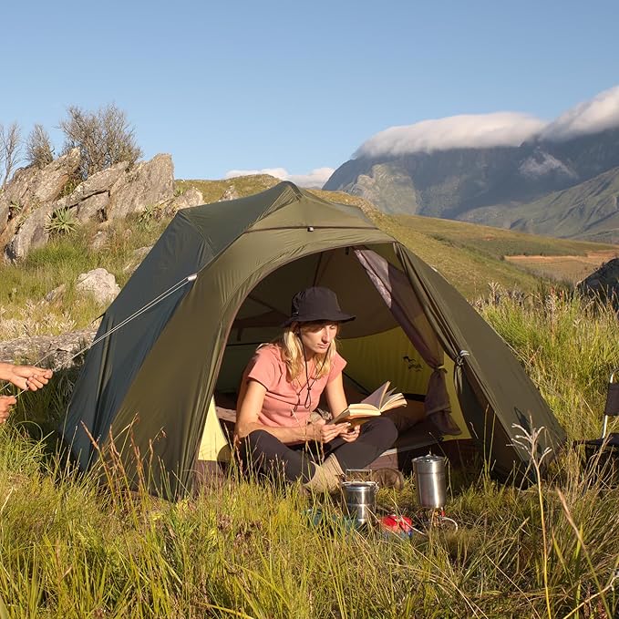 Naturehike Cloud Up 3 Person Backpacking Tent with Footprint - 3 Season Free Standing Lightweight 3 Person Camping Tent | with Footprint, Free Standing, Dome, Camping, Hiking, Waterproof