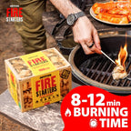 150 pcs Fire Starter - Natural Fire Starters for Campfires, Fire Pit, Pizza Oven, Fireplace, Smoker, BBQ, Pellet Stove & Wood - Fire Starters for Grill, Charcoal Starter