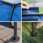ShelterLogic 2.5' Outdoor Pet Shade, Versatile Pet Canopy Tent for Small-Breed Dogs, Cats, Small Animals and Livestock, Blue