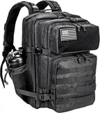 LHI Military Tactical Backpack for Men and Women 45L Army 3 Days Assault Pack Bag Large Rucksack with Molle System