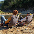 Portal Beach Chairs for Adults Camping Low Lightweight Portable Chair with Cup Holder Mesh Back Carry Bag for Outdoor Sand Lawn Travel Picnic Festival Concert