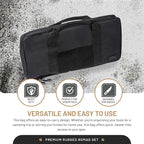 DFACKTO 16-PC Basecamp Tactical Chef Knife Set - Off Grid Camping & Cooking Knives for Combat Sustainability - G10, Full Tang, Sheaths, Black Travel Case