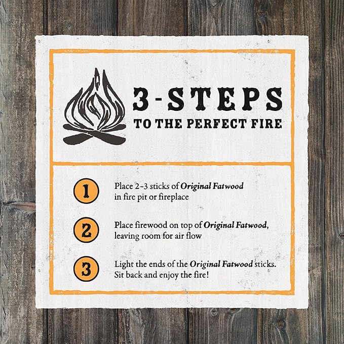 Fatwood Fire Starter Sticks 25lb Box - Indoor or Outdoor 100% All Natural Pine Fire Starters for Campfires, Fireplace, Firepit, Wood Stove, or BBQ Grill - Kindling Wood Firewood Lighter by Pure Garden