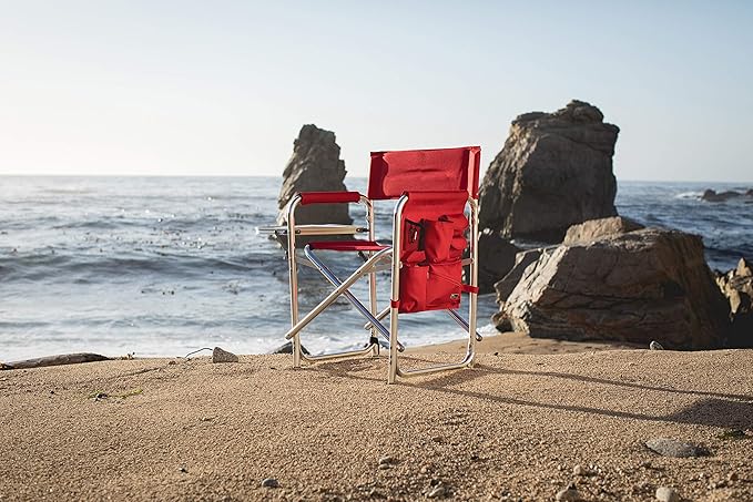Picnic TIME NFL Unisex-Adult NFL Sports Chair with Side Table, Beach Chair, Camp Chair for Adults