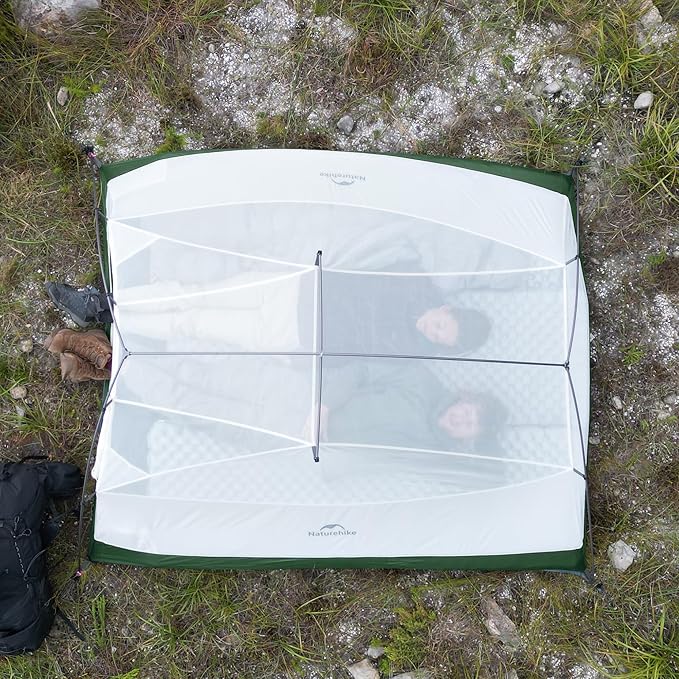 Naturehike Cloud Up 3 Person Backpacking Tent with Footprint - 3 Season Free Standing Lightweight 3 Person Camping Tent | with Footprint, Free Standing, Dome, Camping, Hiking, Waterproof
