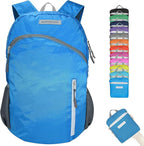 35L Foldable Waterproof Backpack For Outdoor Sports Travel Inside Wet Clothes Compartment Packable For Multiple