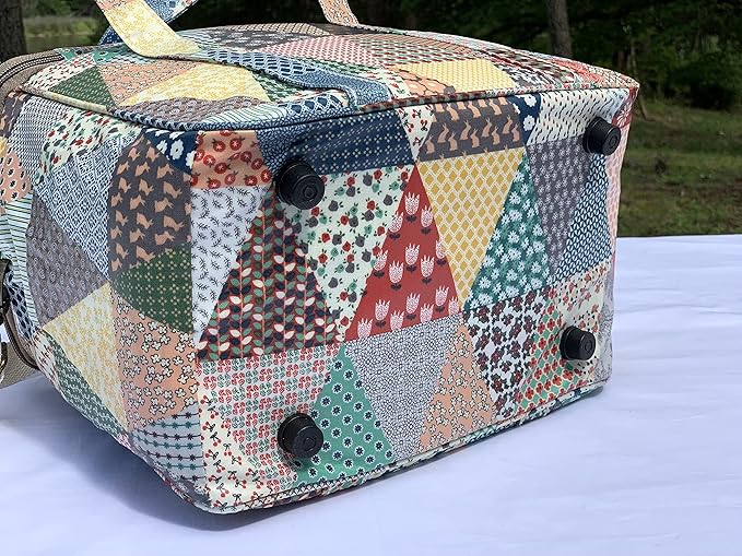 Kwang Min Insulated Insulated Cooler Bag,Reusable Large Lunch Bag for Women, Great for Outdoors,Camping,Party,Premium Quality,Adjustable Strap,Foldable