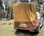 Hasika SUV Tailgate Tent, Universal Car Camping Awning, 3000mm Waterproof & UPF 50+ - Portable Hatchback Privacy Shelter for SUVs - Easy 2-Min Setup Road Trip Essentials Yellow