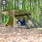onewind Shelter, Camping Tarp Set Include Emergency Shelter, BugNet and Tent Footprint, Ripstop Silnylon with Silicone PU Coating Survival Shelter Tent for Camping, Hiking, Backpacking
