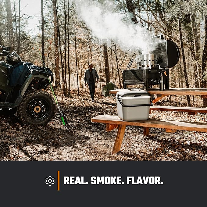 Oklahoma Joe's Rambler Portable Charcoal Grill with 218 sq. in. Cooking Area, Portable Grill, Black