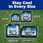 Cooler Shock Reusable Ice Packs for Cooler - Long Lasting Cold Freezer Packs for Coolers and Lunch Boxes - Cooler Ice Packs for Camping Gear, Fishing, Road Trips, Beach Must Haves