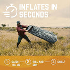 Chillbo Lazybone Inflatable Lounger - Ultimate Inflatable Couch for Maximum Chill - The Perfect Blow Up Couch for Music Festivals Or Lounger for Camping