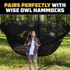 Wise Owl Outfitters Hammock Bug Net – Mosquito Net for Hammock, Lightweight Bug Netting for Camping, Hiking, Backpacking, Forest & Outdoor Use