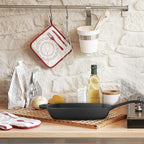 Commercial Chef 10.5-Inch Cast Iron Square Grill Pan, Pre-Seasoned Cast Iron, Integrated Hanging Hole in Handle, Works on All Cooktops Including Induction, Outdoor Skillet for Campfires, CHFL75