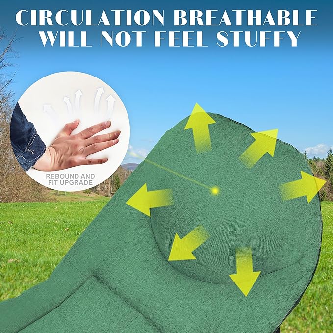 SunSettler Camping Cot with Mattress, Portable Cot Bed for Adults, Foldable Padded Sleeping Cots for Camping Travel Tent Day Bed Outdoor & Home Guest (XL)