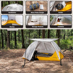 Wander Hawk 1-2 Person Backpacking Tent, Lightweight 1 Person / 2 Person Tent for Bikepacking Backpacking Camping & Hiking