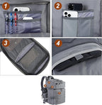 LHI Military Tactical Backpack for Men and Women 45L Army 3 Days Assault Pack Bag Large Rucksack with Molle System - Grey