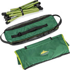 Cascade Mountain Tech Outdoor High Back Lightweight Camp Chair with Headrest and Carry Case - Green