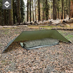 onewind Shelter, Camping Tarp Set Include Emergency Shelter, BugNet and Tent Footprint, Ripstop Silnylon with Silicone PU Coating Survival Shelter Tent for Camping, Hiking, Backpacking