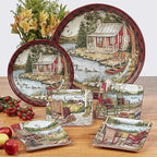 Certified International Lake Retreat 16 pc Dinnerware Set, Service for 4